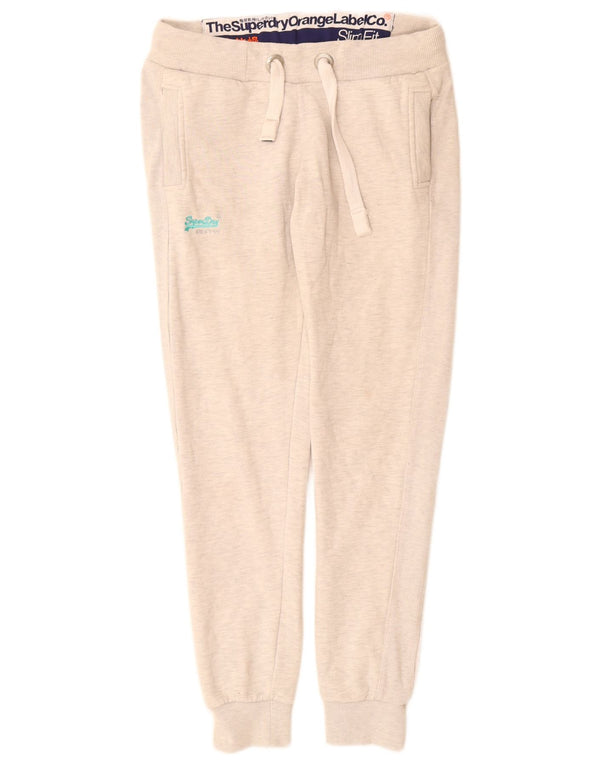 Superdry Womens Tracksuit Trousers Joggers UK 10 Small Grey Flecked
