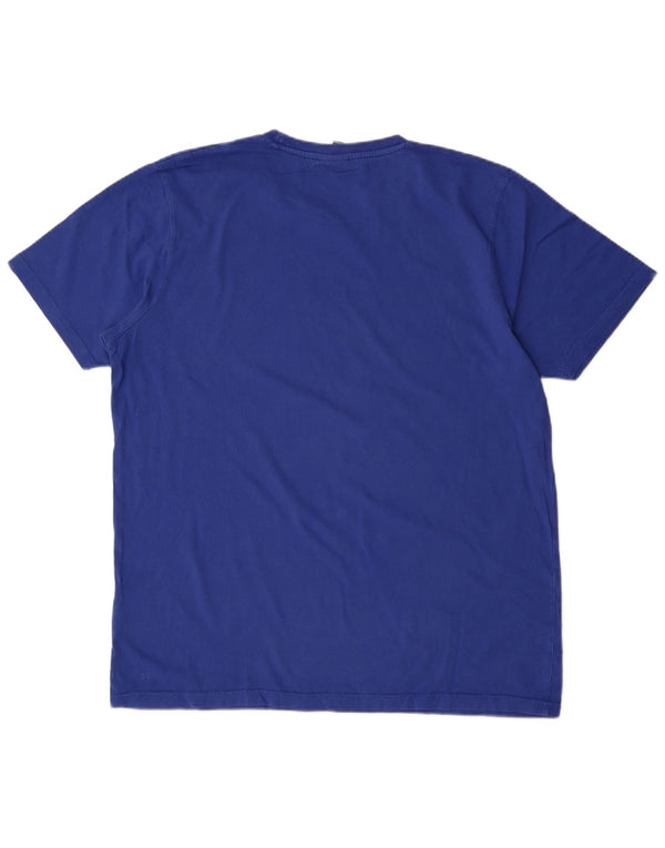 Ellesse Mens Graphic T-Shirt Top XL Blue Cotton