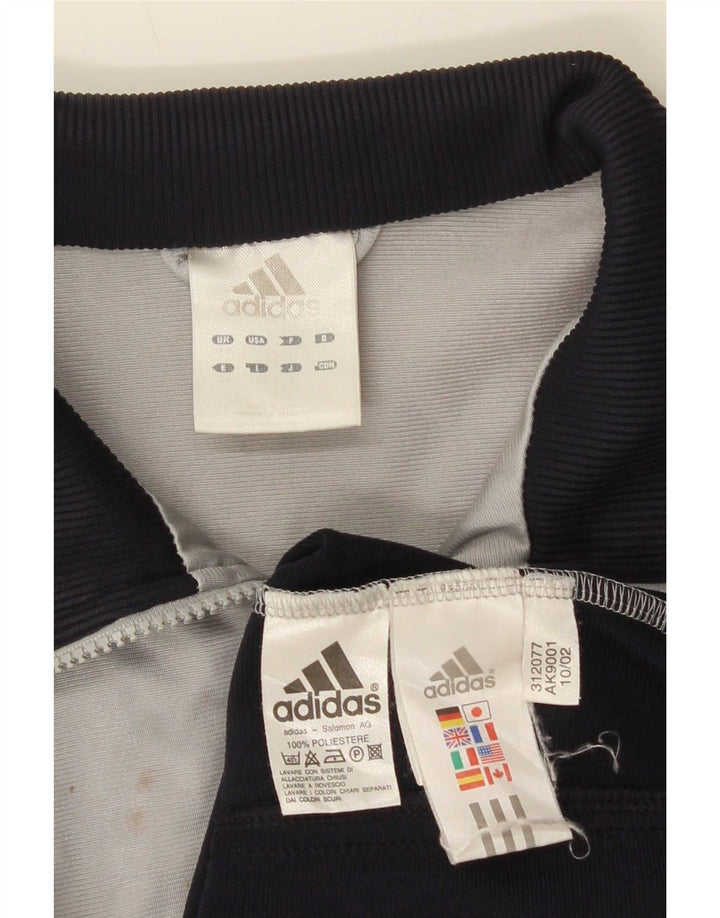 Adidas Mens Graphic Tracksuit Top Jacket Medium Grey Colourblock Polyester