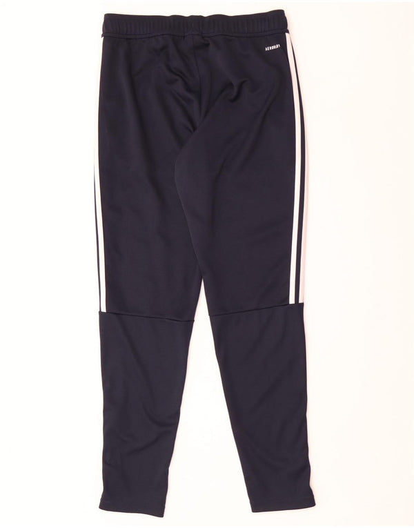 Adidas Mens Aeroready Tracksuit Trousers Medium Navy Blue Polyester
