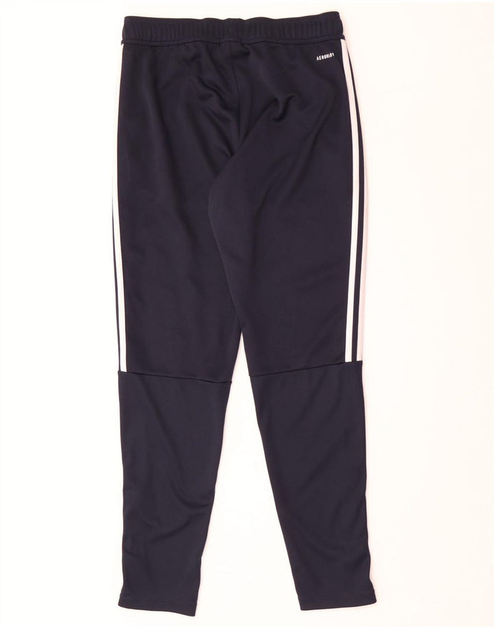 Adidas Mens Aeroready Tracksuit Trousers Medium Navy Blue Polyester