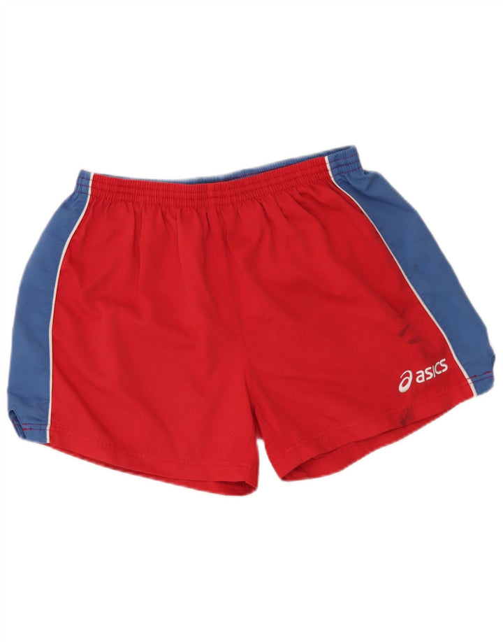 Asics Mens Sport Shorts Medium  Red Colourblock