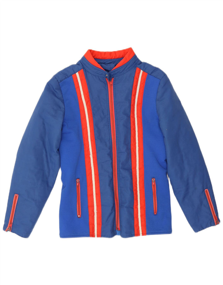 Impidimpi Mens Windbreaker Jacket UK 36 Small Blue Striped Polyamide