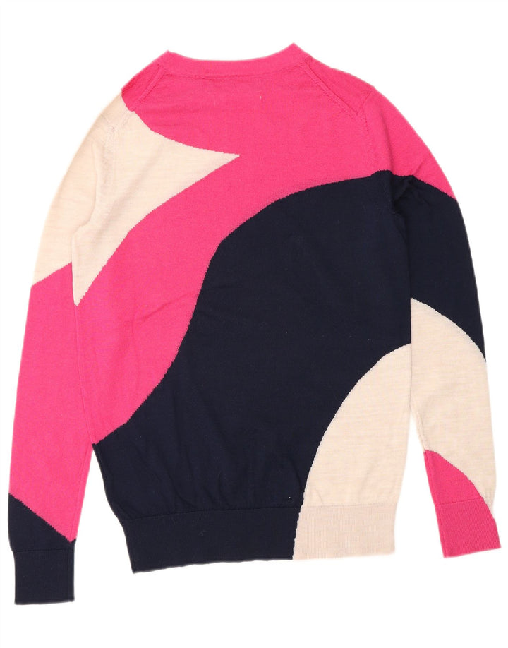 Marks & Spencer Womens Crew Neck Jumper Sweater UK 6 XS Multicoloured