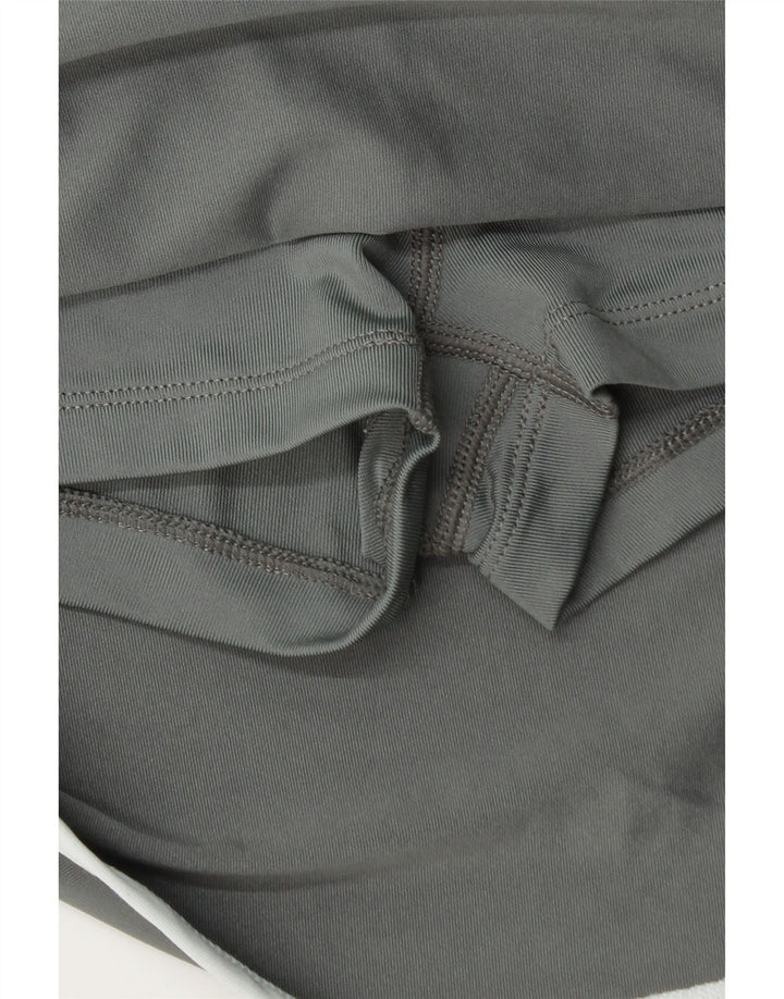Nike Womens Dri Fit Skort UK 14 Large Grey Colourblock Polyester