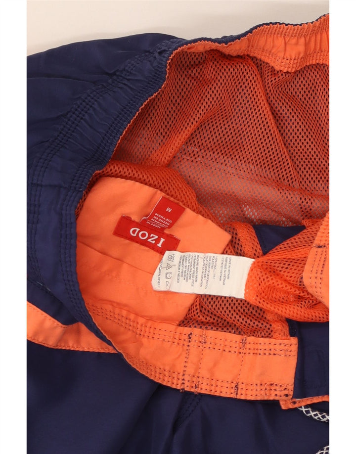 Izod Mens Swimming Shorts Medium  Navy Blue Colourblock Polyester