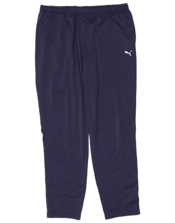 Puma Mens Tracksuit Trousers 2XL Navy Blue Polyester