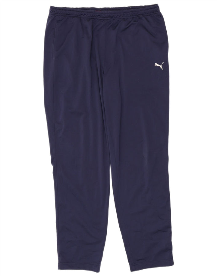 Puma Mens Tracksuit Trousers 2XL Navy Blue Polyester