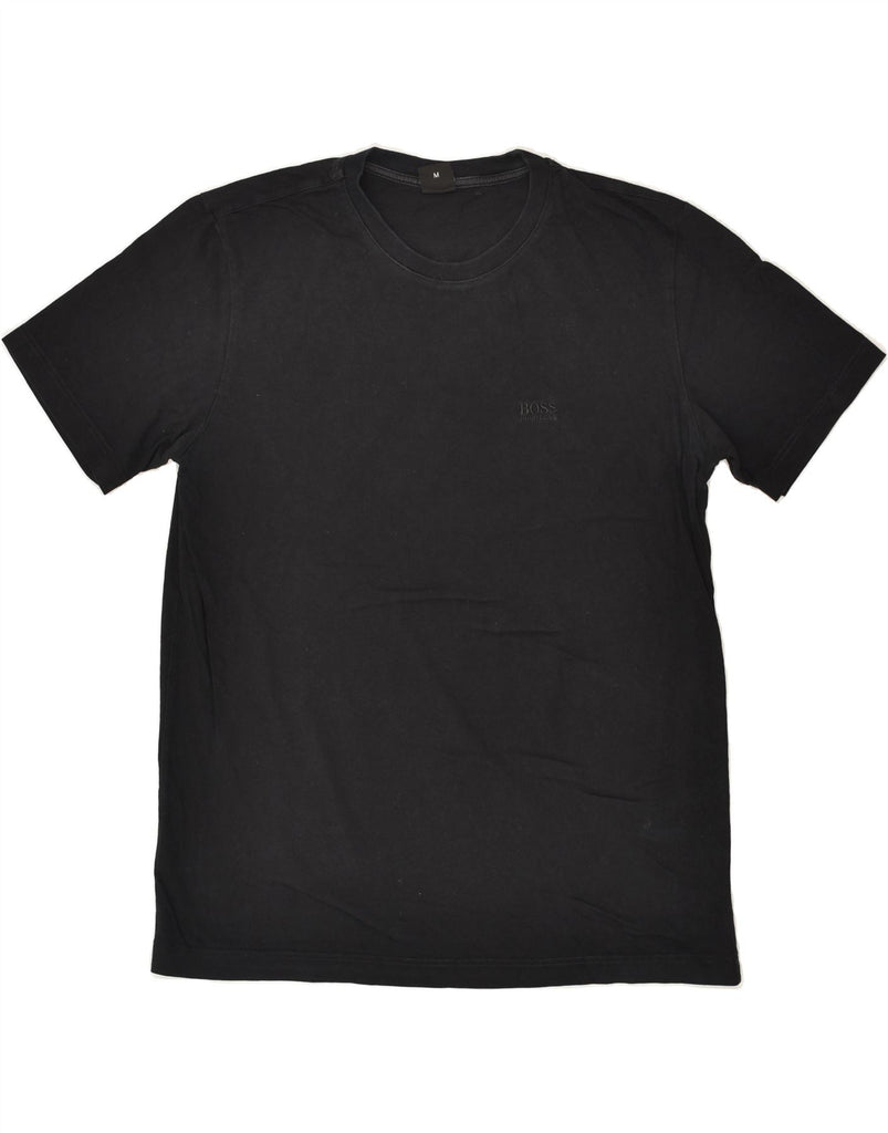 HUGO BOSS Mens T-Shirt Top Medium Black Cotton | Vintage Hugo Boss | Thrift | Second-Hand Hugo Boss | Used Clothing | Messina Hembry 