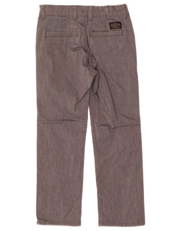 Quiksilver Boys Straight Chino Trousers 6-7 Years W22 L20 Grey Cotton