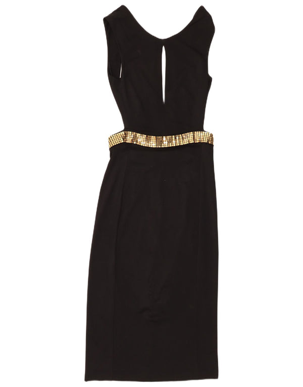 Just Cavalli Womens Cut Out Sleeveless Bodycon Dress IT 44 Medium Black