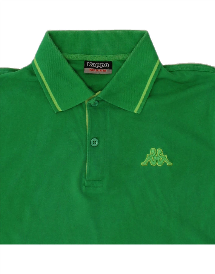 KAPPA Mens Polo Shirt Medium Green Cotton Vintage Kappa and Second-Hand Kappa from Messina Hembry 
