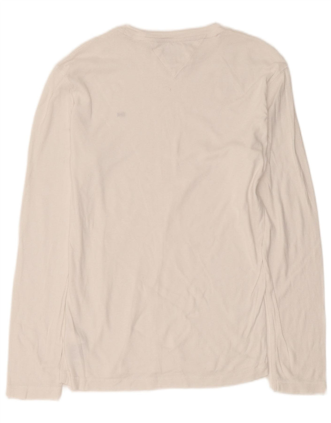 Tommy Hilfiger Mens Top Long Sleeve Large White Cotton