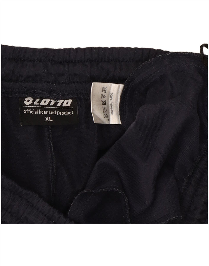 LOTTO Mens Tracksuit Trousers Joggers XL Navy Blue Polyester