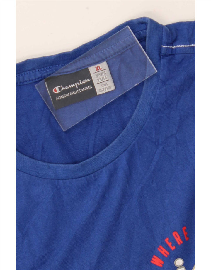 Champion Boys Graphic Vest Top 13-14 Years XL Blue