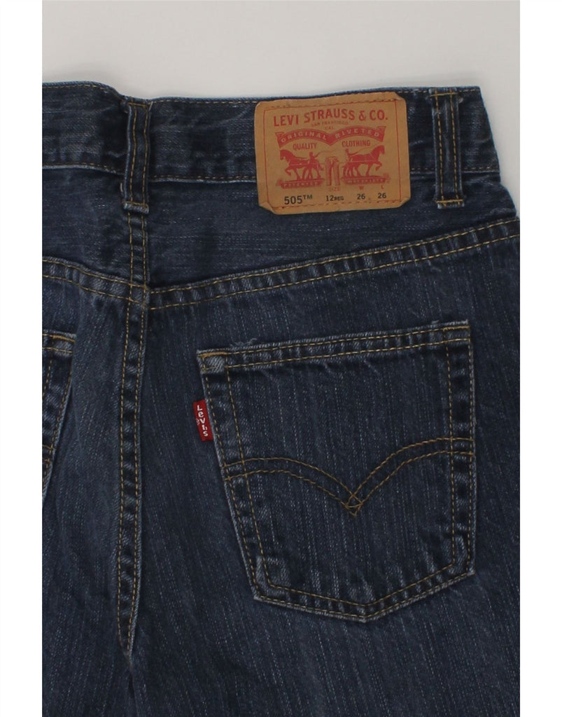 LEVI'S Boys 505 Straight Jeans 11-12 Years W26 L26 Blue Cotton | Vintage Levi's | Thrift | Second-Hand Levi's | Used Clothing | Messina Hembry 