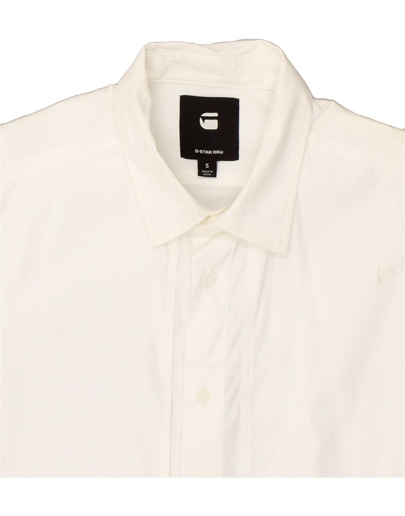 G-STAR Mens Shirt Small White Cotton | Vintage G-Star | Thrift | Second-Hand G-Star | Used Clothing | Messina Hembry 