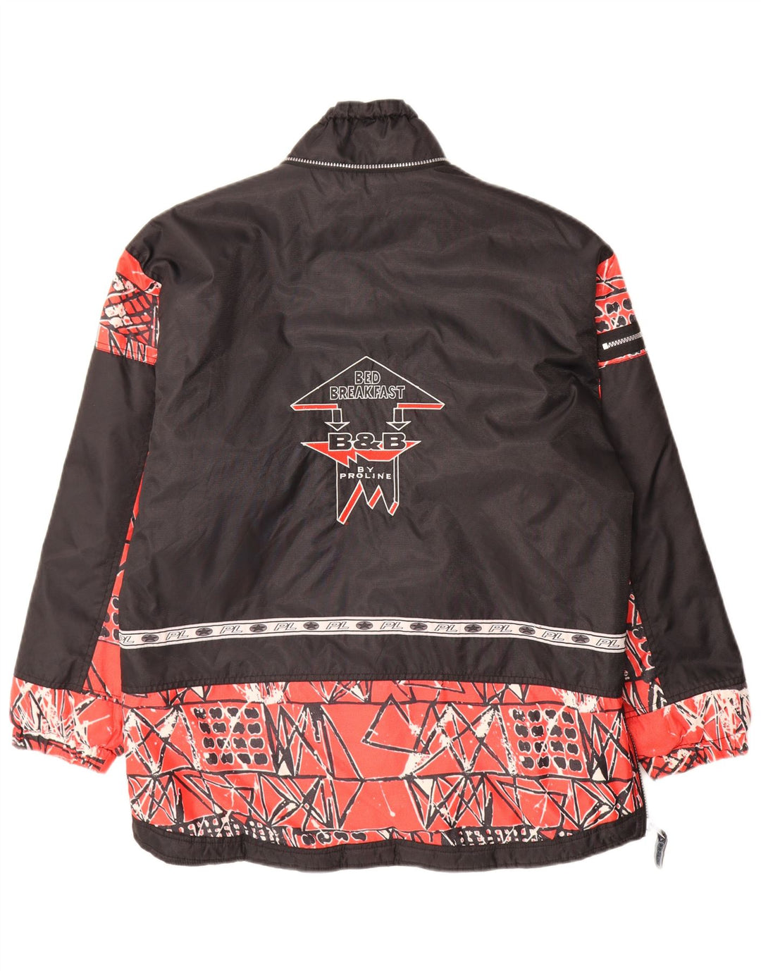 Proline Mens Graphic Anorak Jacket UK 40 Large Red Geometric Polyamide
