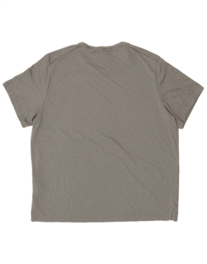 NIKE Mens Dri Fit T-Shirt Top XL Grey Polyester