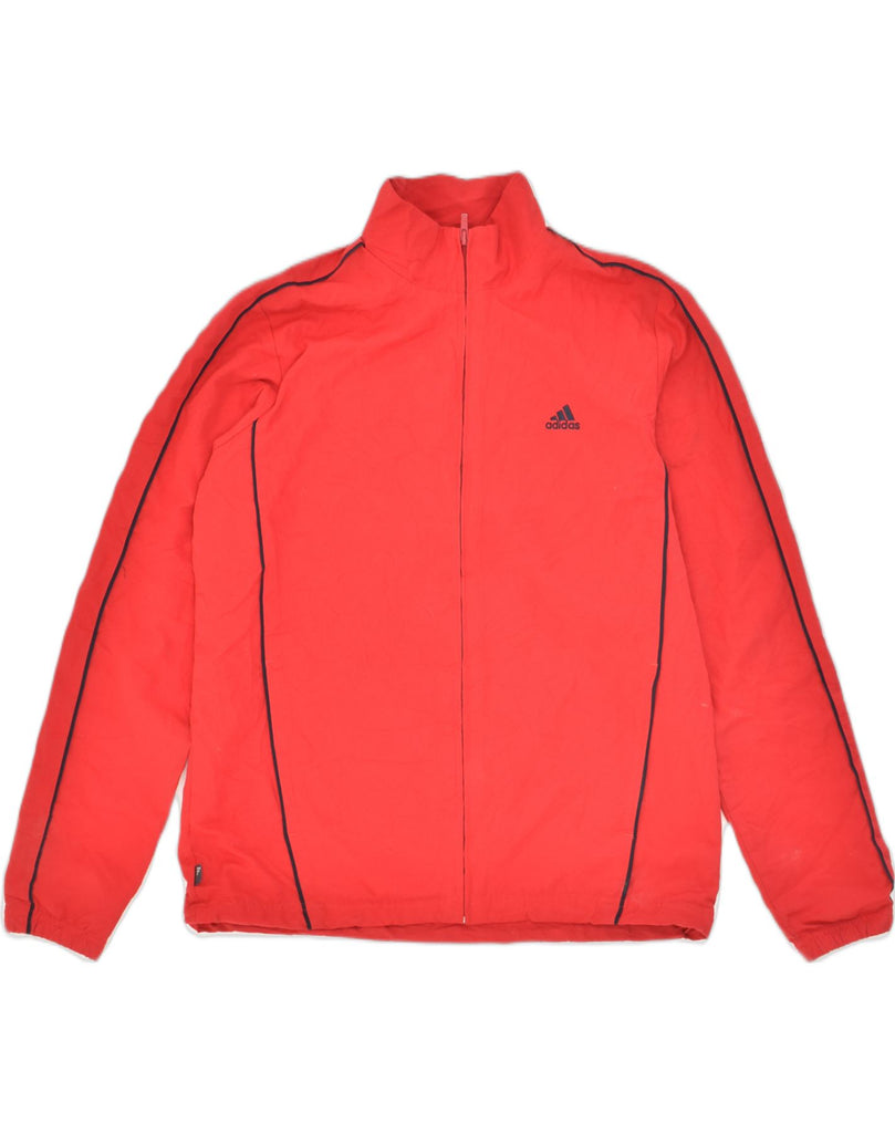 ADIDAS Womens Tracksuit Top Jacket UK 10 Small Red Polyester | Vintage Adidas | Thrift | Second-Hand Adidas | Used Clothing | Messina Hembry 