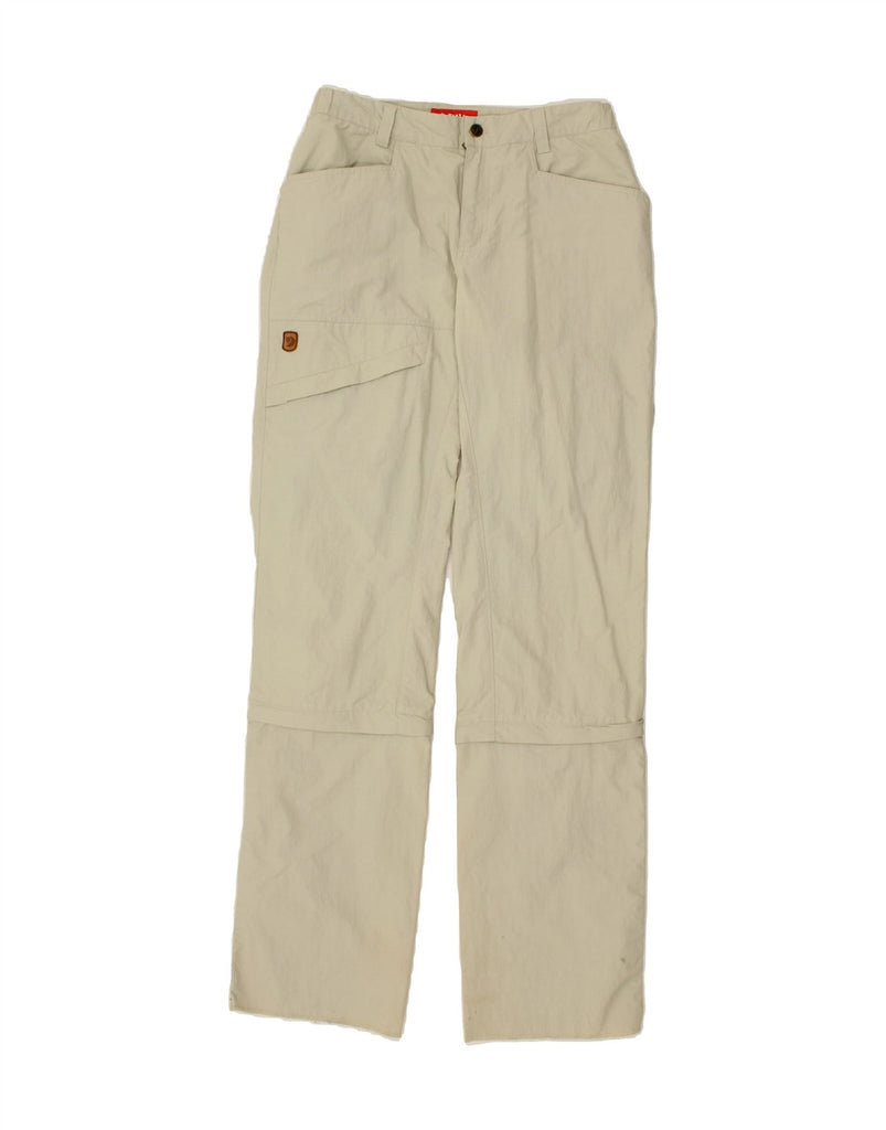 FJALL RAVEN Womens Straight Trousers EU 38 Medium W30 L35 Grey Polyamide Vintage Fjall Raven and Second-Hand Fjall Raven from Messina Hembry 