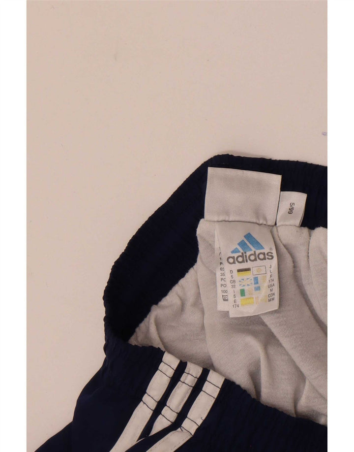Adidas Mens Tracksuit Trousers Joggers Medium  Navy Blue Polyester