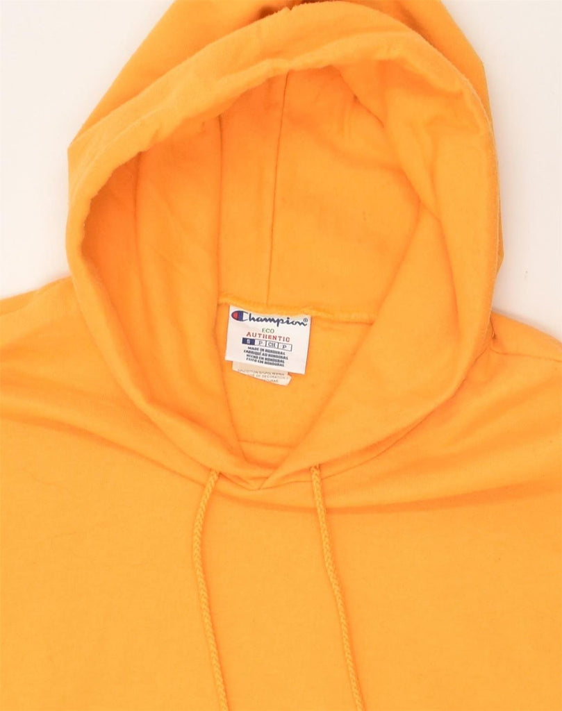 CHAMPION Mens Hoodie Jumper Small Yellow | Vintage Champion | Thrift | Second-Hand Champion | Used Clothing | Messina Hembry 