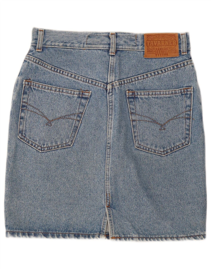 Tavarner Womens Mini Denim Skirt W30 Medium Blue Cotton