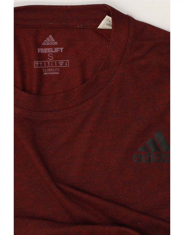 Adidas Mens Climalite T-Shirt Top Small Brown Flecked