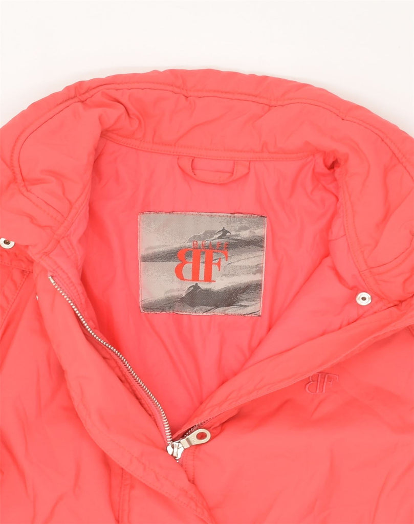 BELFE Womens Windbreaker Jacket EU 42 Large Red Nylon | Vintage Belfe | Thrift | Second-Hand Belfe | Used Clothing | Messina Hembry 