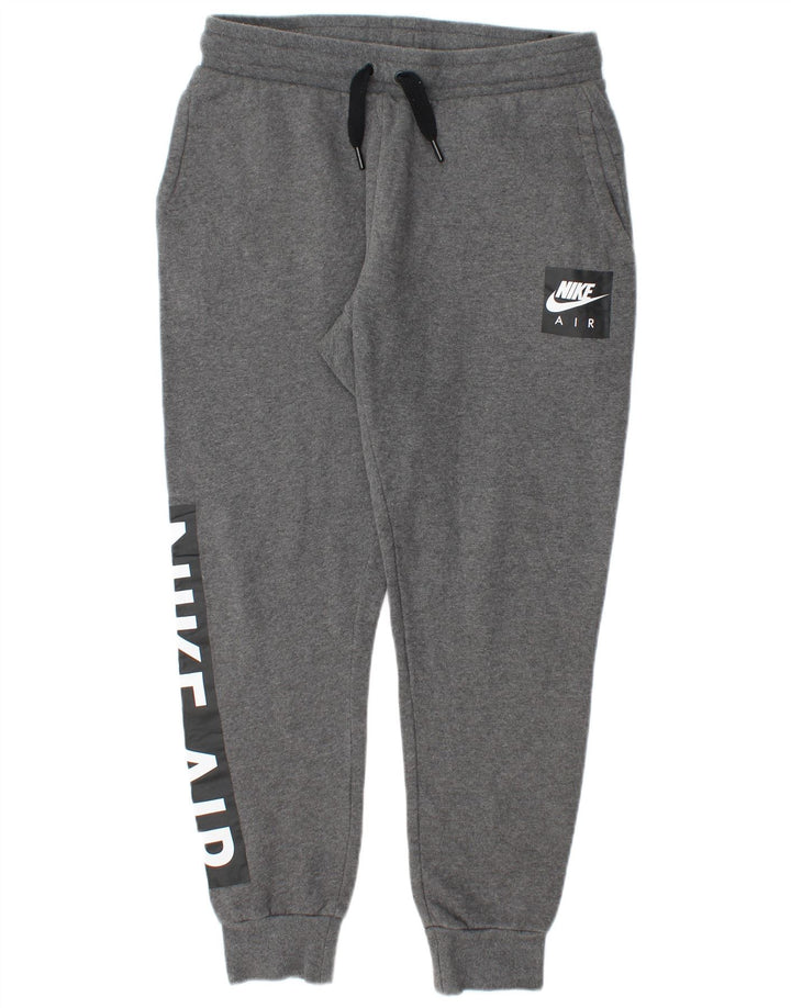 Nike Mens Graphic Tracksuit Trousers Joggers Small Grey Cotton