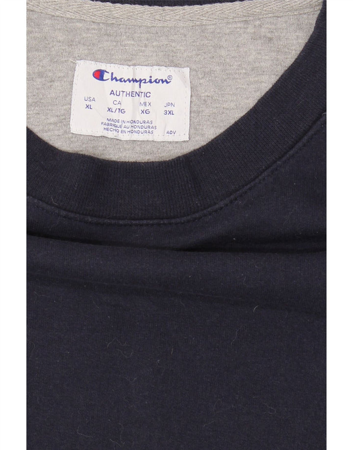 CHAMPION Mens Sweatshirt Jumper XL Navy Blue Cotton Vintage Champion and Second-Hand Champion from Messina Hembry 