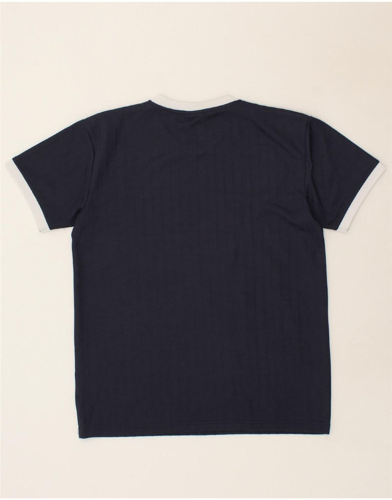 FISHBONE Mens Graphic T-Shirt Top Medium Navy Blue Polyester | Vintage Fishbone | Thrift | Second-Hand Fishbone | Used Clothing | Messina Hembry 