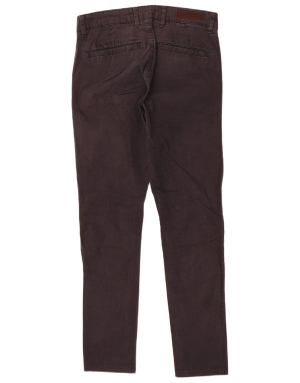 Zara Mens Slim Chino Trousers EU 38 Small W30 L30 Brown