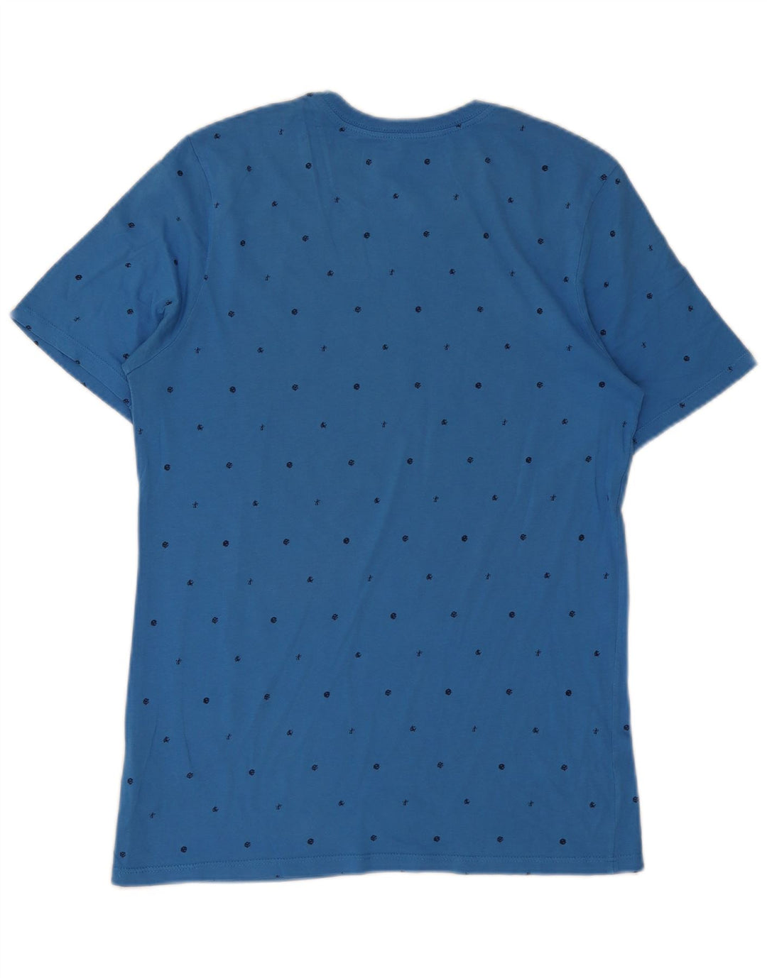 Nike Mens Athletic Cut Graphic T-Shirt Top Medium Blue Spotted Cotton