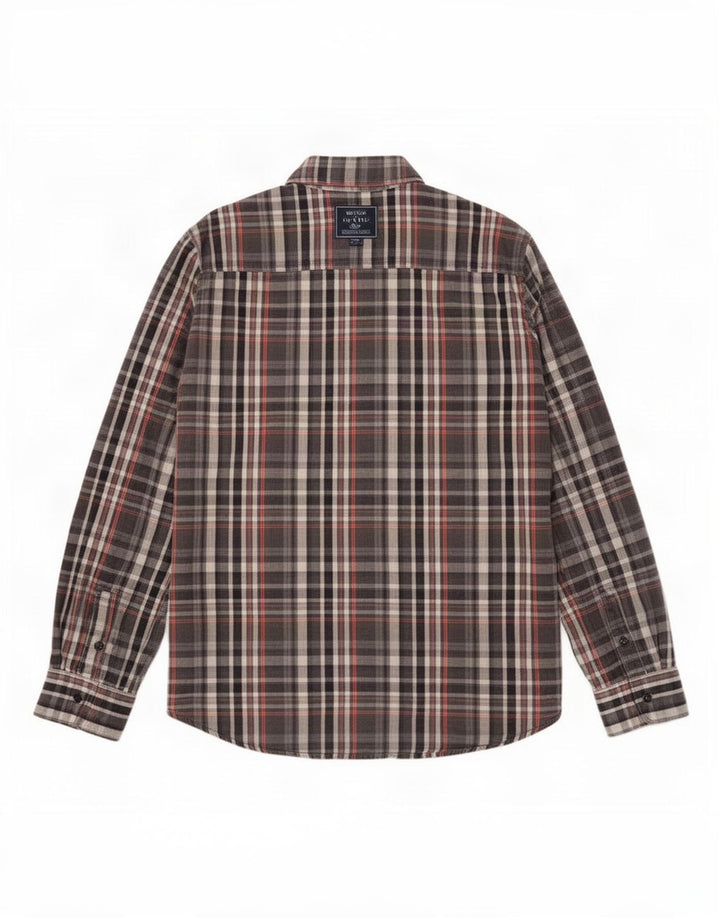 Timberland Boys Flannel Shirt Medium 15-16 Years Grey Plaid Cotton