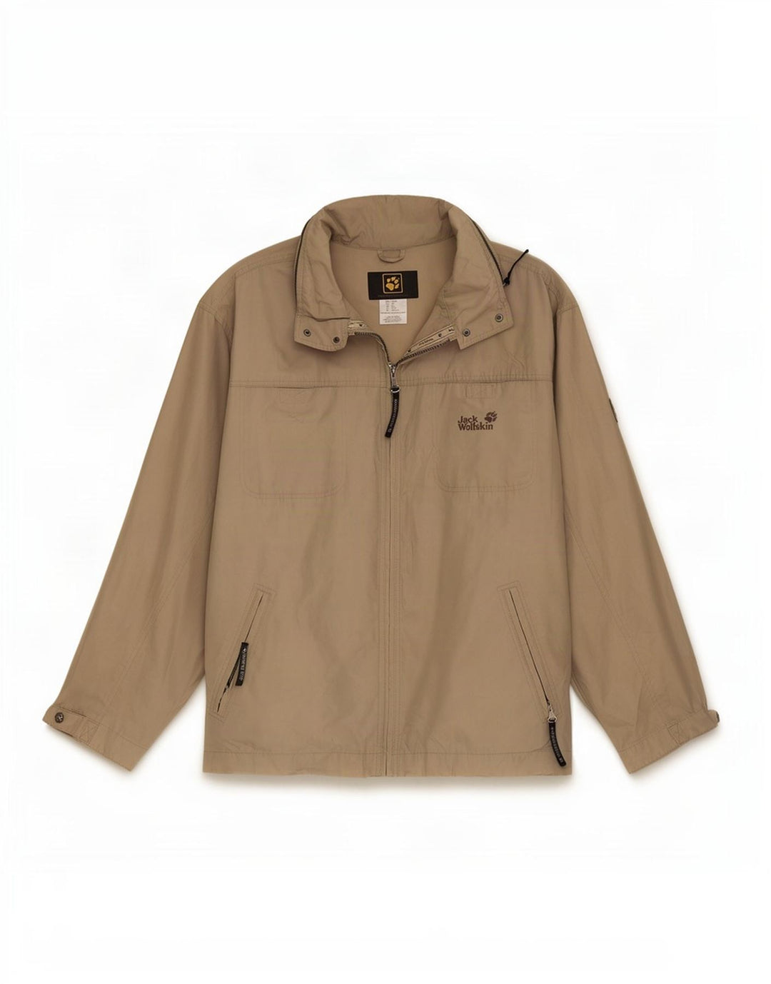 Jack Wolfskin Mens Regular Fit Bomber Jacket UK 44/46 XL Beige Polyester