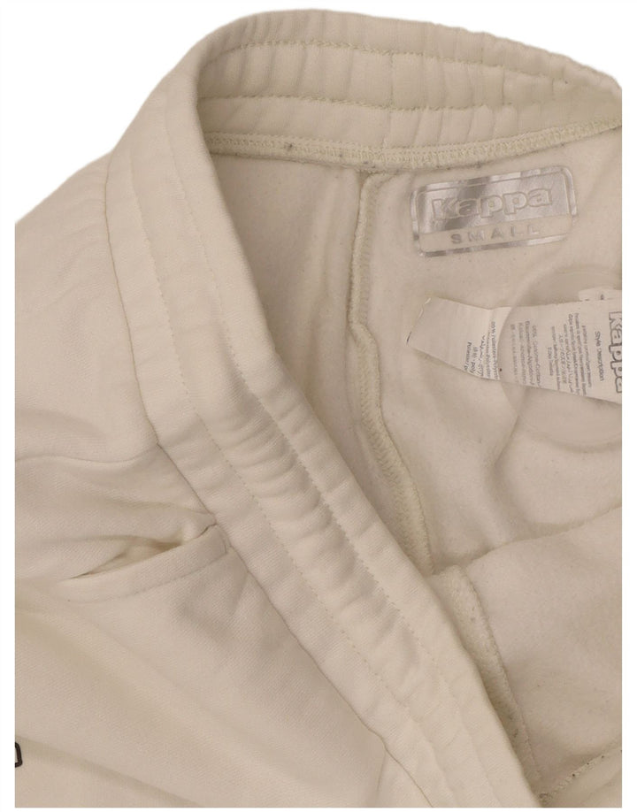 KAPPA Mens Tracksuit Trousers Joggers Small  White Cotton