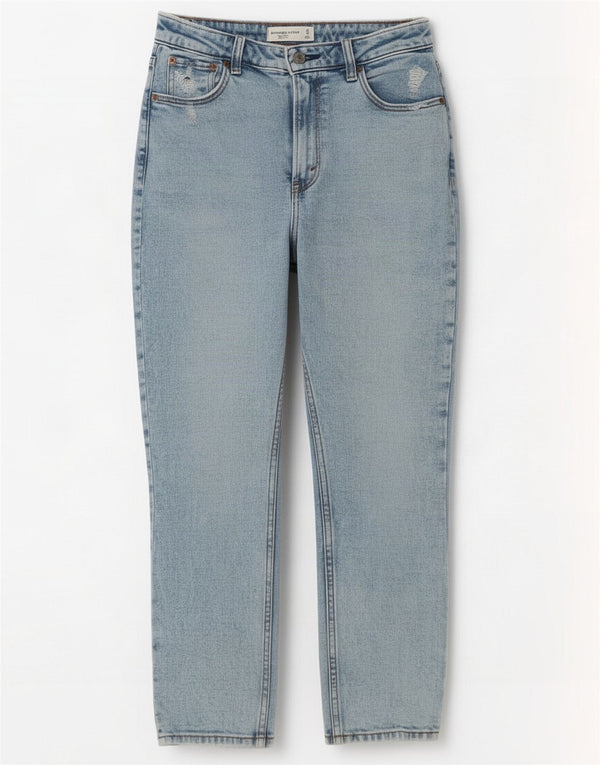 Abercrombie & Fitch Womens Distressed Skinny Jeans US 4 Small W27 L26 Blue