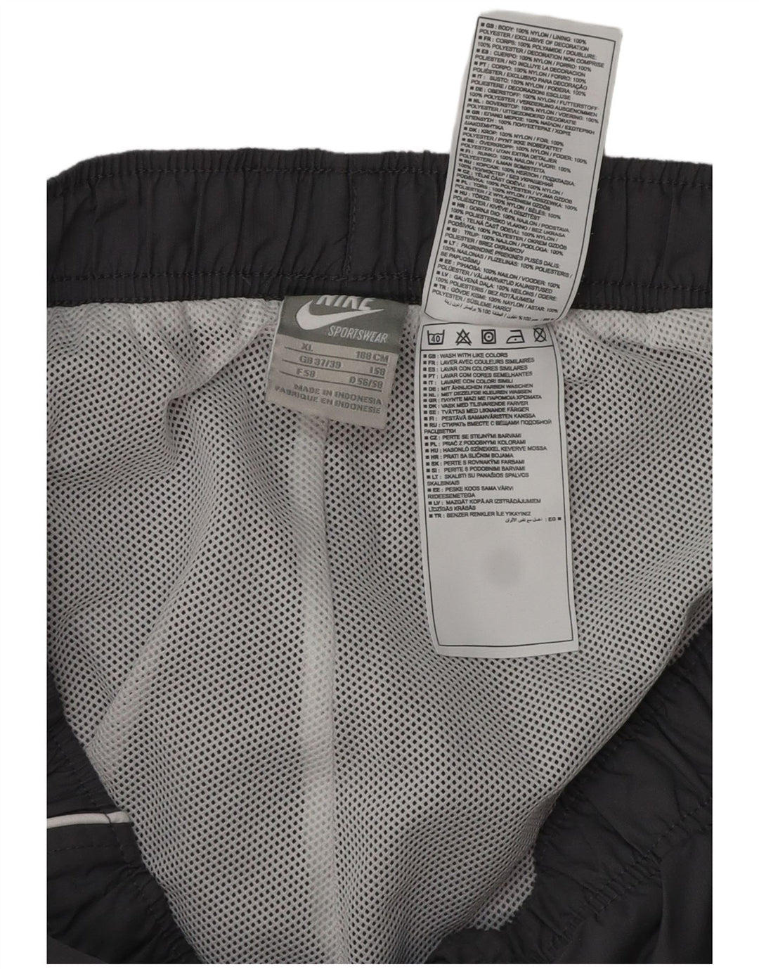 NIKE Mens Bermuda Sport Shorts XL Grey Polyester