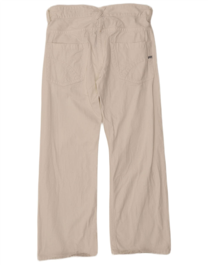 GAS Mens Loose Jeans Medium W32 L29 White Cotton