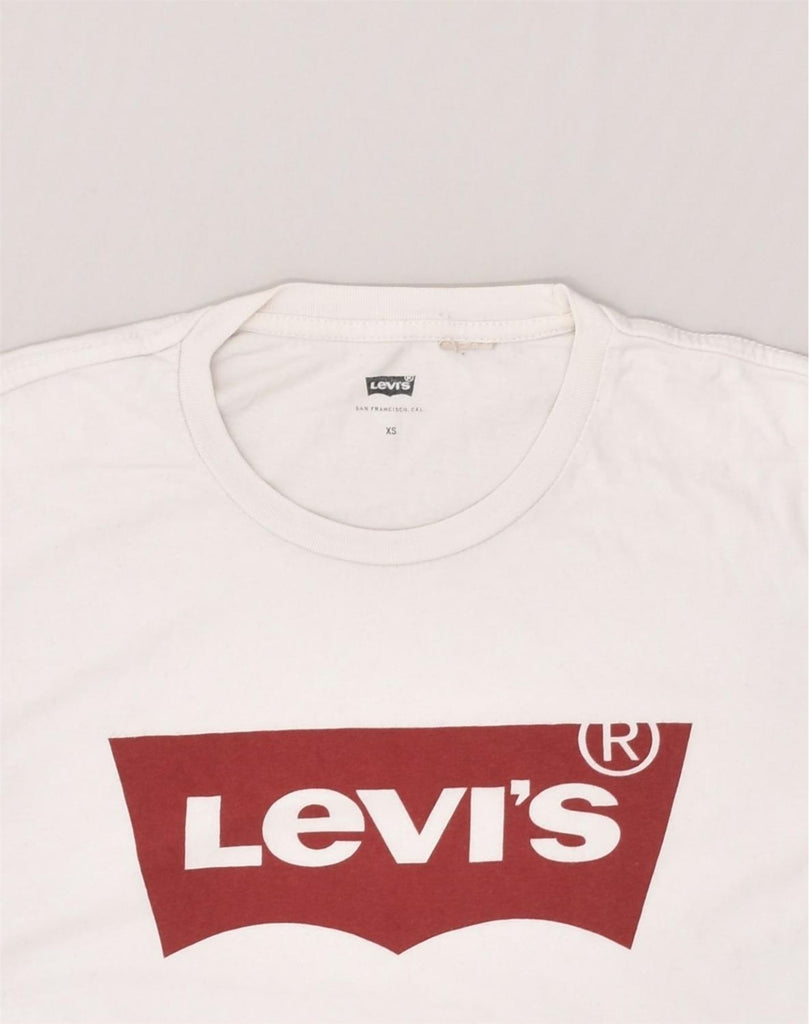 LEVI'S Mens Graphic T-Shirt Top XS White Cotton | Vintage Levi's | Thrift | Second-Hand Levi's | Used Clothing | Messina Hembry 