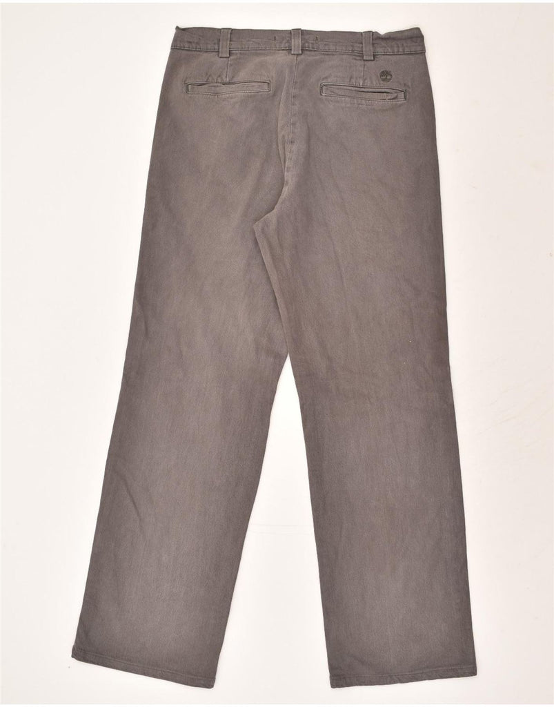 TIMBERLAND Mens Straight Chino Trousers W34 L30 Grey Cotton | Vintage Timberland | Thrift | Second-Hand Timberland | Used Clothing | Messina Hembry 