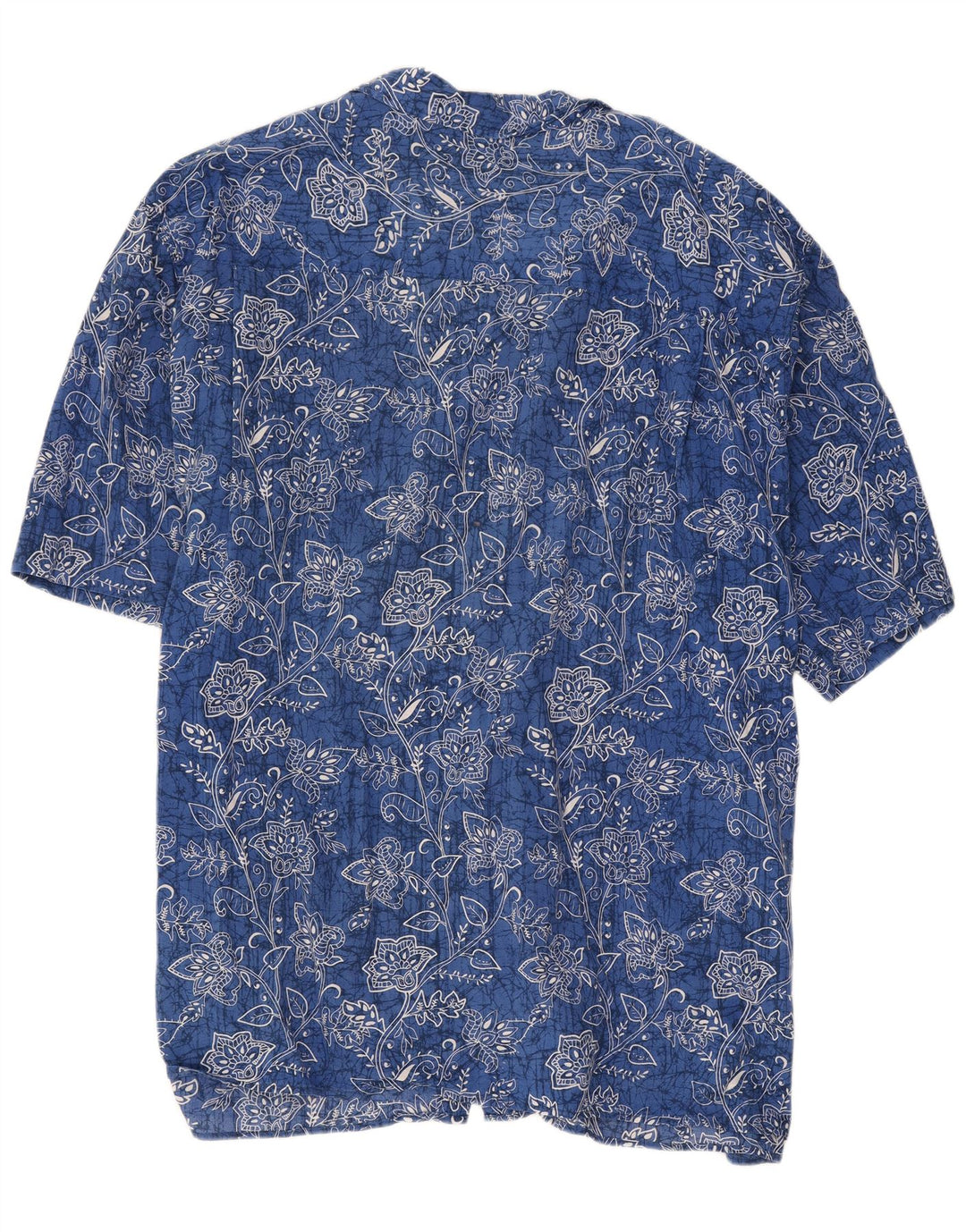 Maxfort Mens Short Sleeve Shirt 4XL Blue Floral