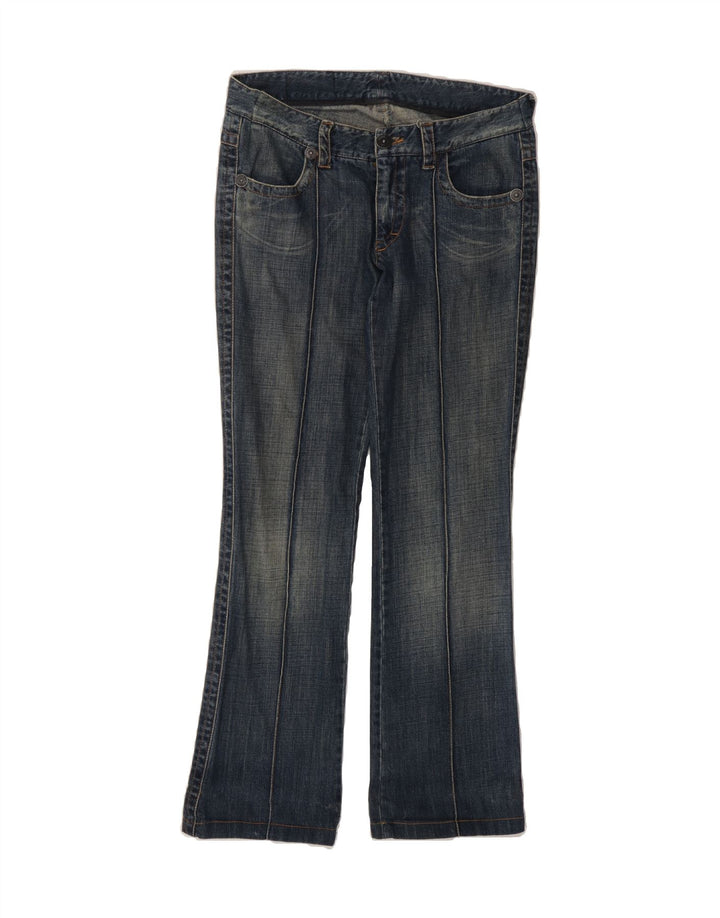 ROCCOBAROCCO Womens Bootcut Jeans IT 42 Medium W29 L31 Navy Blue Cotton Vintage Roccobarocco and Second-Hand Roccobarocco from Messina Hembry 