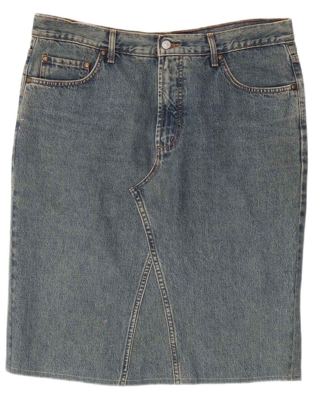 Carrera Womens 700 Denim Skirt W38 XL Blue