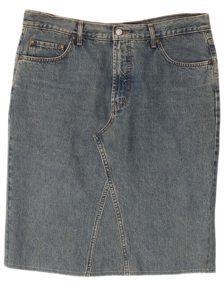 Carrera Womens 700 Denim Skirt W38 XL Blue