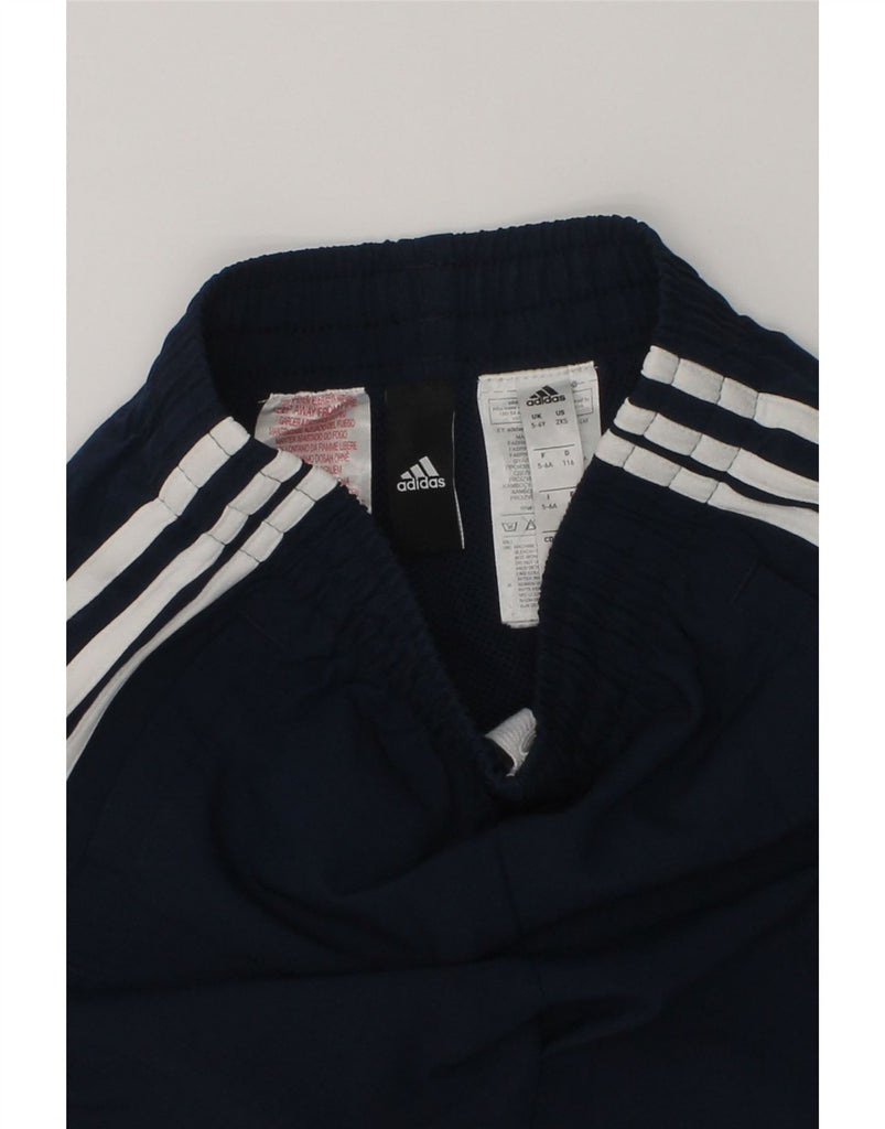 ADIDAS Boys Sport Shorts 5-6 Years Navy Blue Polyester | Vintage Adidas | Thrift | Second-Hand Adidas | Used Clothing | Messina Hembry 