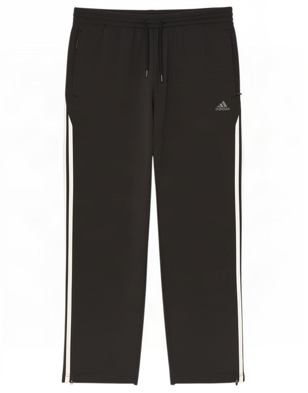 Adidas Mens Tracksuit Trousers UK 44/46 Large Black Polyester