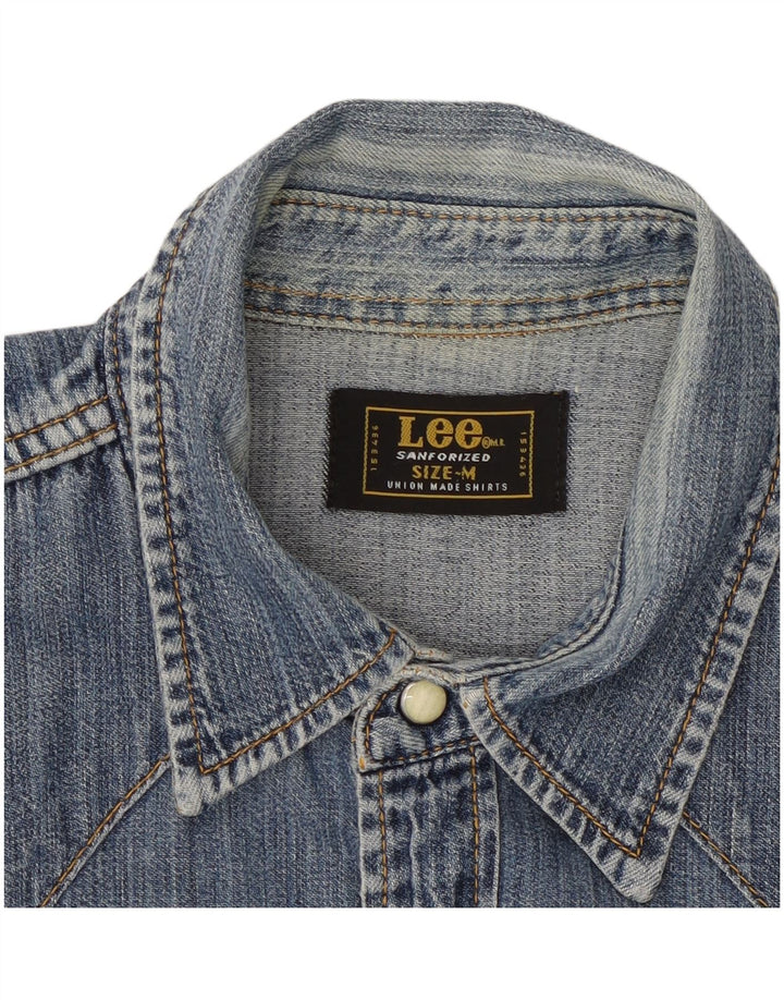 Lee Mens Denim Shirt Medium Blue Nylon